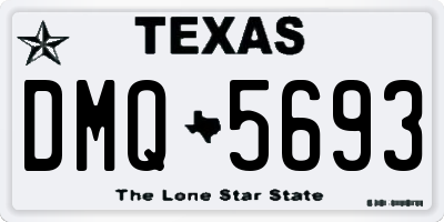 TX license plate DMQ5693