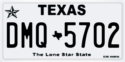 TX license plate DMQ5702