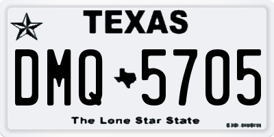 TX license plate DMQ5705