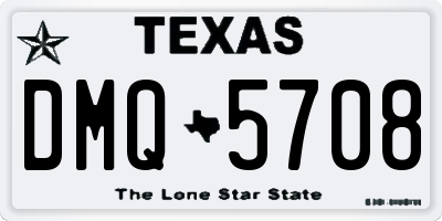 TX license plate DMQ5708