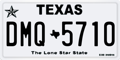 TX license plate DMQ5710