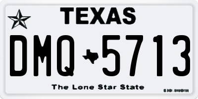 TX license plate DMQ5713