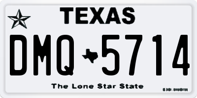 TX license plate DMQ5714