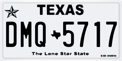 TX license plate DMQ5717