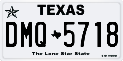TX license plate DMQ5718