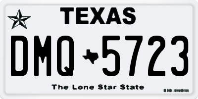TX license plate DMQ5723