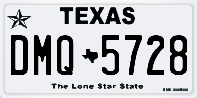 TX license plate DMQ5728
