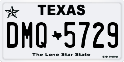 TX license plate DMQ5729