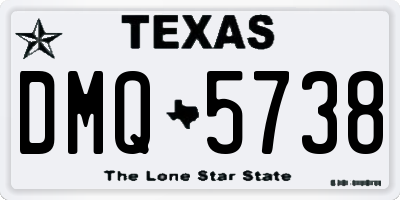 TX license plate DMQ5738