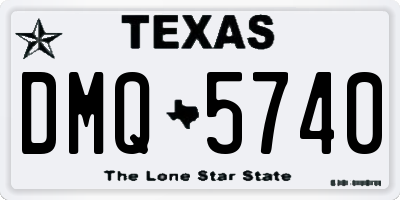 TX license plate DMQ5740
