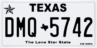 TX license plate DMQ5742