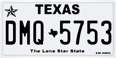 TX license plate DMQ5753
