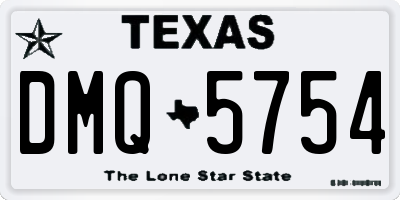 TX license plate DMQ5754