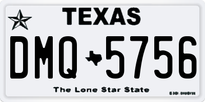 TX license plate DMQ5756