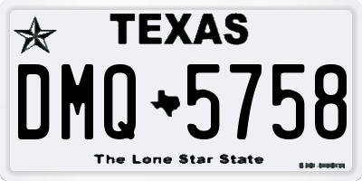 TX license plate DMQ5758