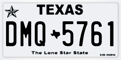 TX license plate DMQ5761