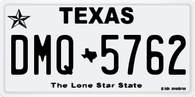 TX license plate DMQ5762
