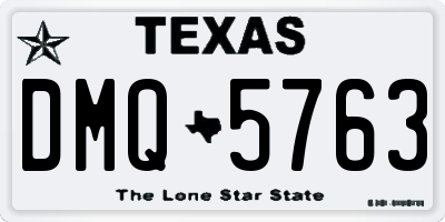 TX license plate DMQ5763