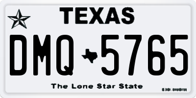 TX license plate DMQ5765