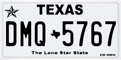 TX license plate DMQ5767