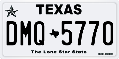 TX license plate DMQ5770