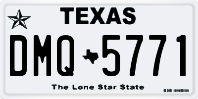 TX license plate DMQ5771