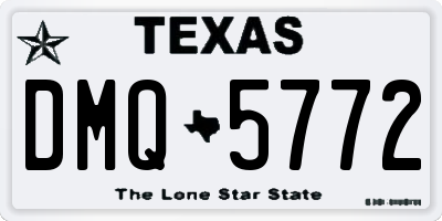 TX license plate DMQ5772