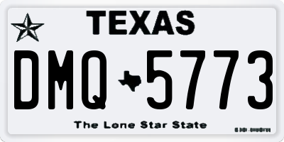 TX license plate DMQ5773