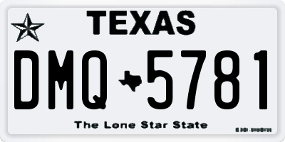 TX license plate DMQ5781