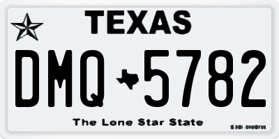 TX license plate DMQ5782