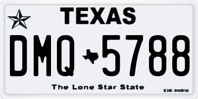 TX license plate DMQ5788