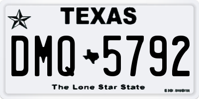 TX license plate DMQ5792