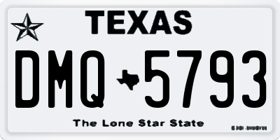 TX license plate DMQ5793