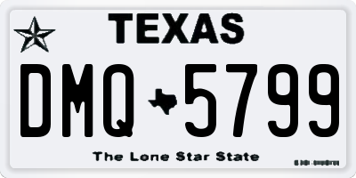 TX license plate DMQ5799