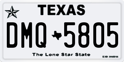 TX license plate DMQ5805
