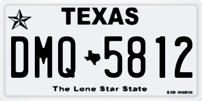 TX license plate DMQ5812