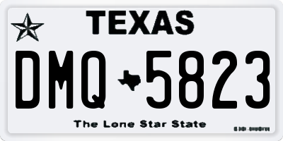 TX license plate DMQ5823