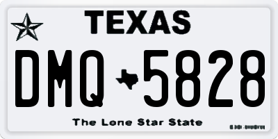 TX license plate DMQ5828