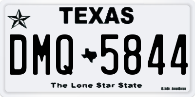 TX license plate DMQ5844