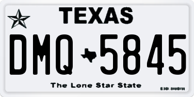 TX license plate DMQ5845
