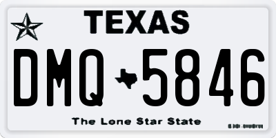 TX license plate DMQ5846