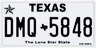 TX license plate DMQ5848