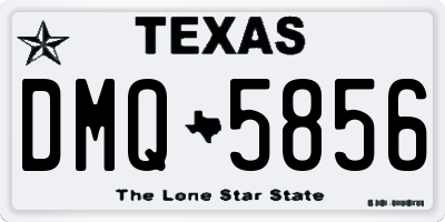 TX license plate DMQ5856