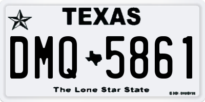 TX license plate DMQ5861