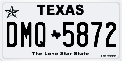 TX license plate DMQ5872