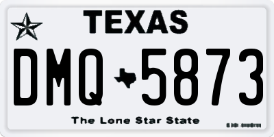 TX license plate DMQ5873