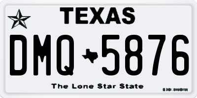 TX license plate DMQ5876