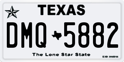TX license plate DMQ5882