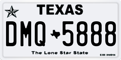 TX license plate DMQ5888
