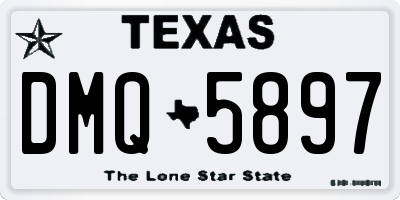 TX license plate DMQ5897